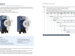Compact Wall Mounted Solenoid driven dosing pump